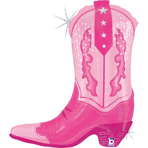SuperShape Foil - PINK COWGIRL BOOT