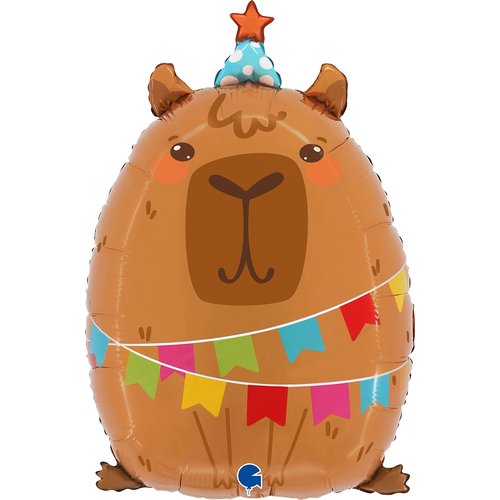 MID Foil Shape - Party Capybara