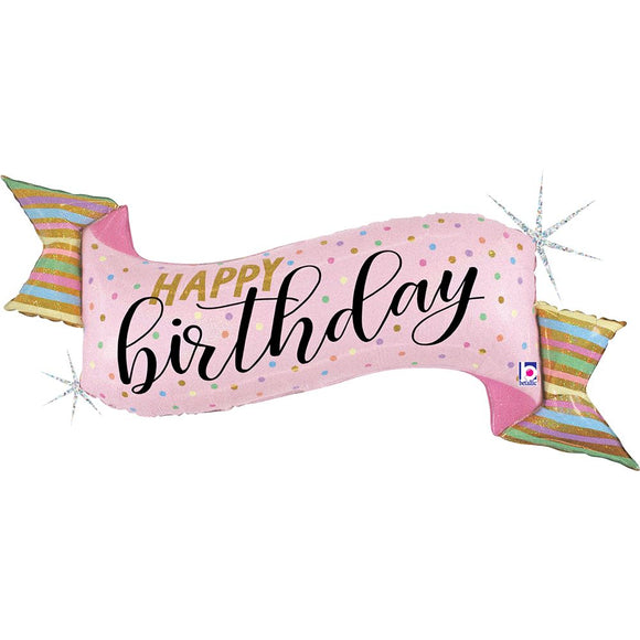 SuperShape Foil - HAPPY BIRTHDAY BANNER