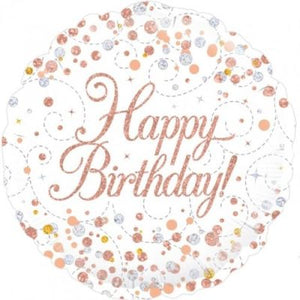 45cm Foil Balloon - HAPPY BIRTHDAY SPARKLING FIZZ