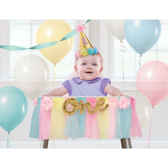 High Chair Decorating Kit - 1st Birthday Girl