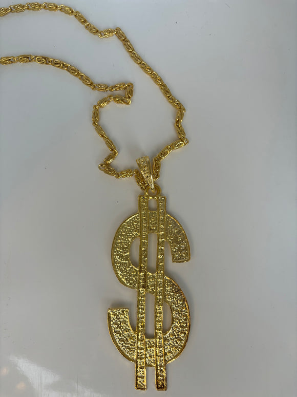 GOLD $ BLING NECKLACE