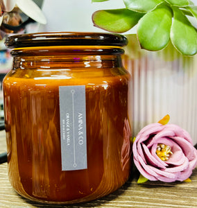 AMINA & CO SOY WAX CANDLE - ORANGE & VANILLA