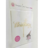 Religious Cake Topper - Generic Christening with Cross