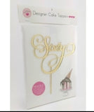 Acrylic Cake Topper - Sixty