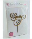 Acrylic Cake Topper - Sixty