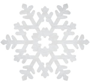 SNOWFLAKE - LARGE FOIL CUTOUT