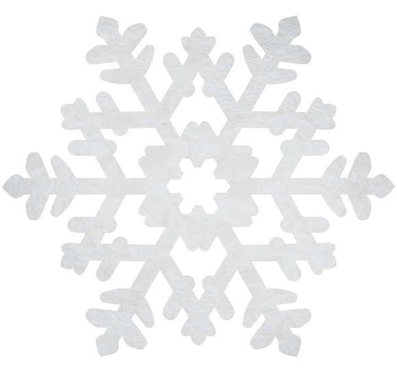 SNOWFLAKE - LARGE FOIL CUTOUT