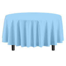 Round Table Cover - Light Blue