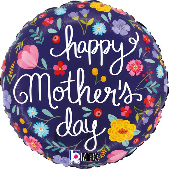 45cm Foil Balloon - HAPPY MOTHERS DAY
