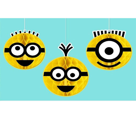 MINIONS HONEYCOMB DECORATIONS