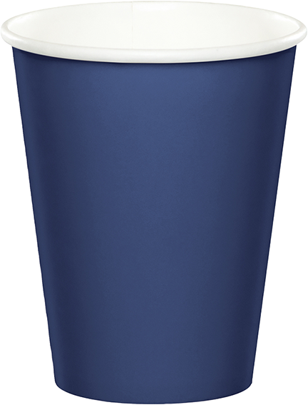 NAVY BLUE - Paper Cups 266ml