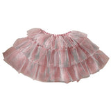 Fancy Dress Pink & Silver Sparkle Fairy Princess Tutu 3-5