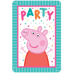 Party Invitations - PEPPA PIG CONFETTI PARTY