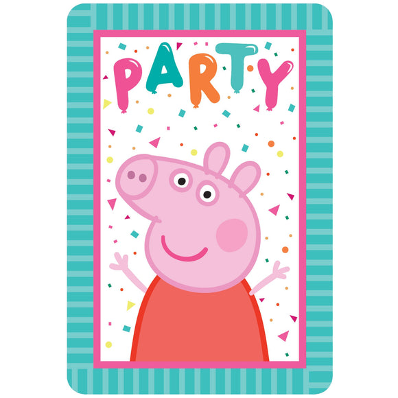 Party Invitations - PEPPA PIG CONFETTI PARTY