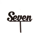 Sugar Crafty Acrylic Cake Topper Black Seven