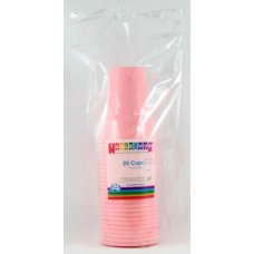 PLASTIC CUPS - SOFT PINK (20)