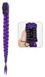 Purple Braid Hair Clip 65cm