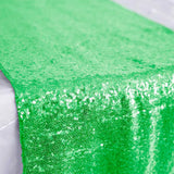 Dark Green Sequin Table Runner