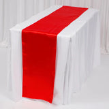 Red Satin Table Runner