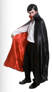 COSTUME -  DELUXE CAPE WITH RED LINING (ADULTS)