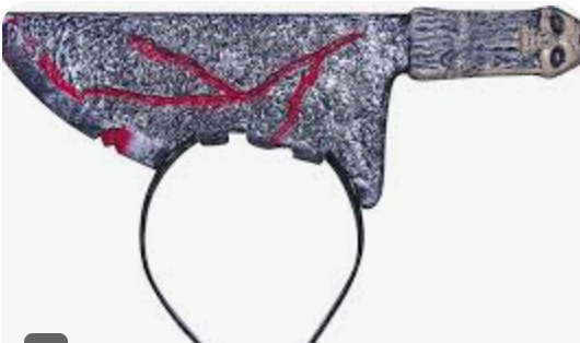 COSTUME -  CLEAVER-THRU-HEAD HEADBAND