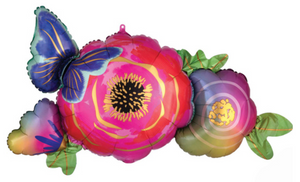SuperShape Foil - BUTTERFLY & FLOWERS