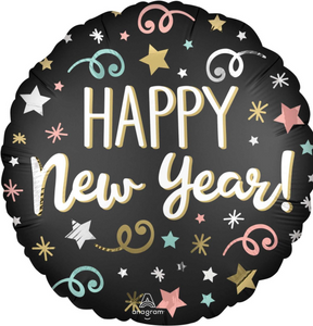 45cm Foil Balloon - HAPPY NEW YEAR