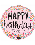 45cm Foil Balloon - HAPPY BIRTHDAY