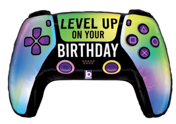 SuperShape Foil - 'LEVEL UP ON YOUR BIRTHDAY' CONTROLLER