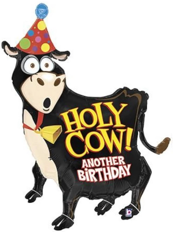 SuperShape Foil - HOLY COW ANOTHER BIRTHDAY