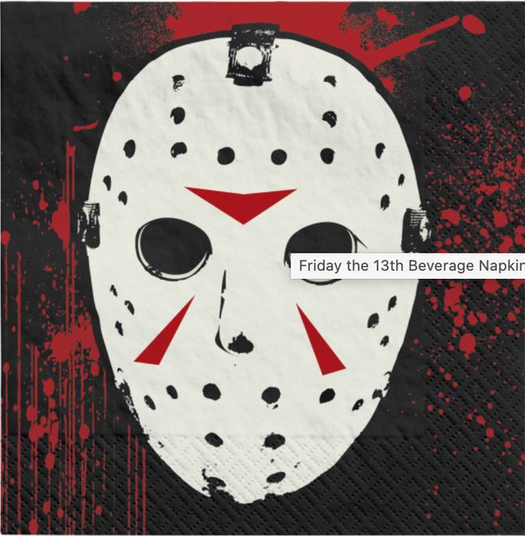 FRIDAY THE 13TH - Beverage Napkins