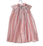 Fancy Dress Pink and Silver Sparkle Fairy Princess Costume Cape