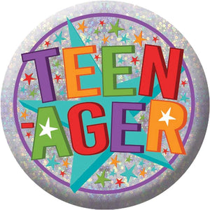 'TEENAGER' BIRTHDAY BADGE