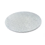 Bake Group 10" Round Food Presentation Board | Checker Plate