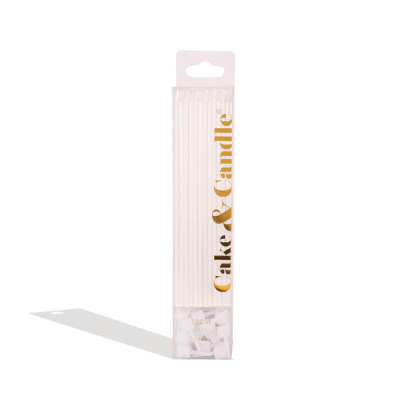 Tall White Candles - 12pk