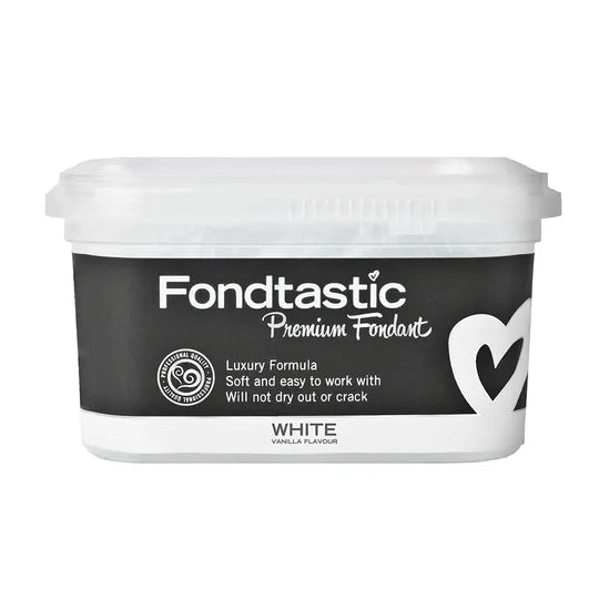 FONDTASTIC Premium Fondant 250gm/8oz - WHITE