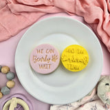 Custom Cookie Cutters We Can Bearly Wait Embosser