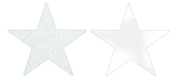 SOLID STAR CUT OUTS - WHITE