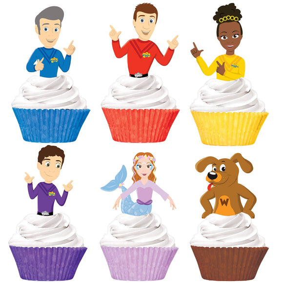 THE WIGGLES PARTY CUPCAKE & PICKS SET