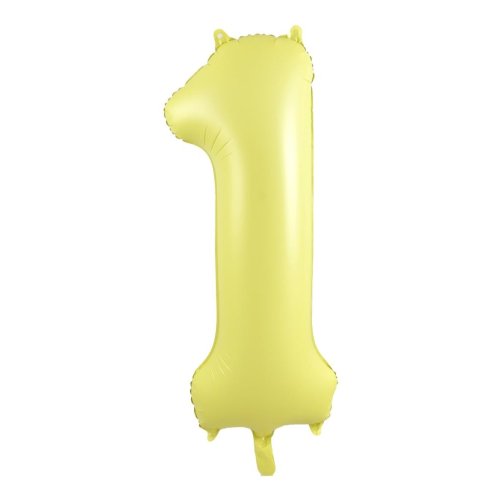Mid 86cm Numbers PASTEL YELLOW #1