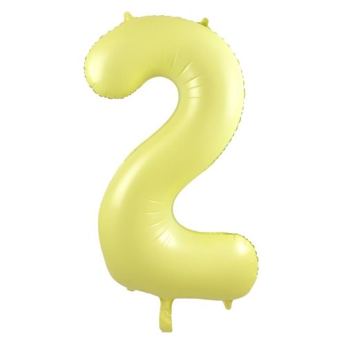Mid 86cm Numbers PASTEL YELLOW #2