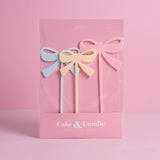 MILKSHAKE BOWS CAKE TOPPER
