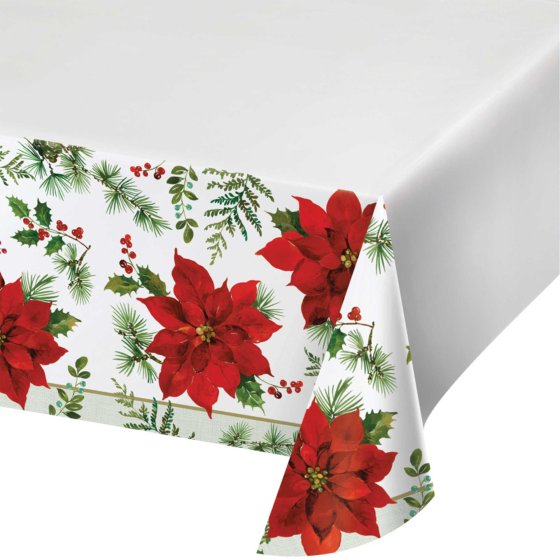Christmas Poinsettia - PAPER TABLECOVER