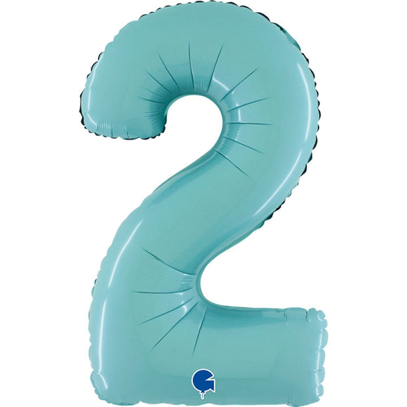 Mid 66cm Numbers BABY BLUE #2
