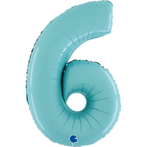 Mid 66cm Numbers PASTEL BLUE #6