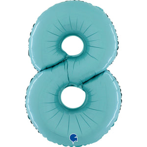 Mid 66cm Numbers PASTEL BLUE #8