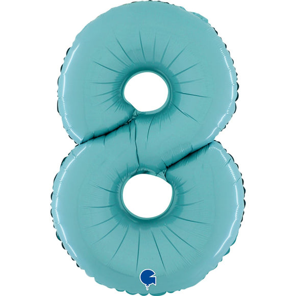 Mid 66cm Numbers PASTEL BLUE #8