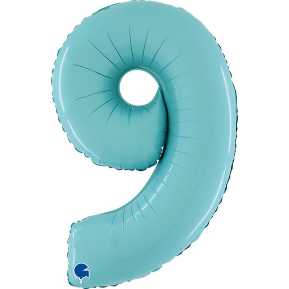 Mid 66cm Numbers PASTEL BLUE #9