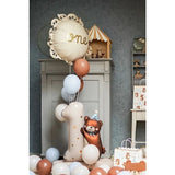 Party Deco Foil Standing Number 1 with Teddy Bear 81cm x 72cm